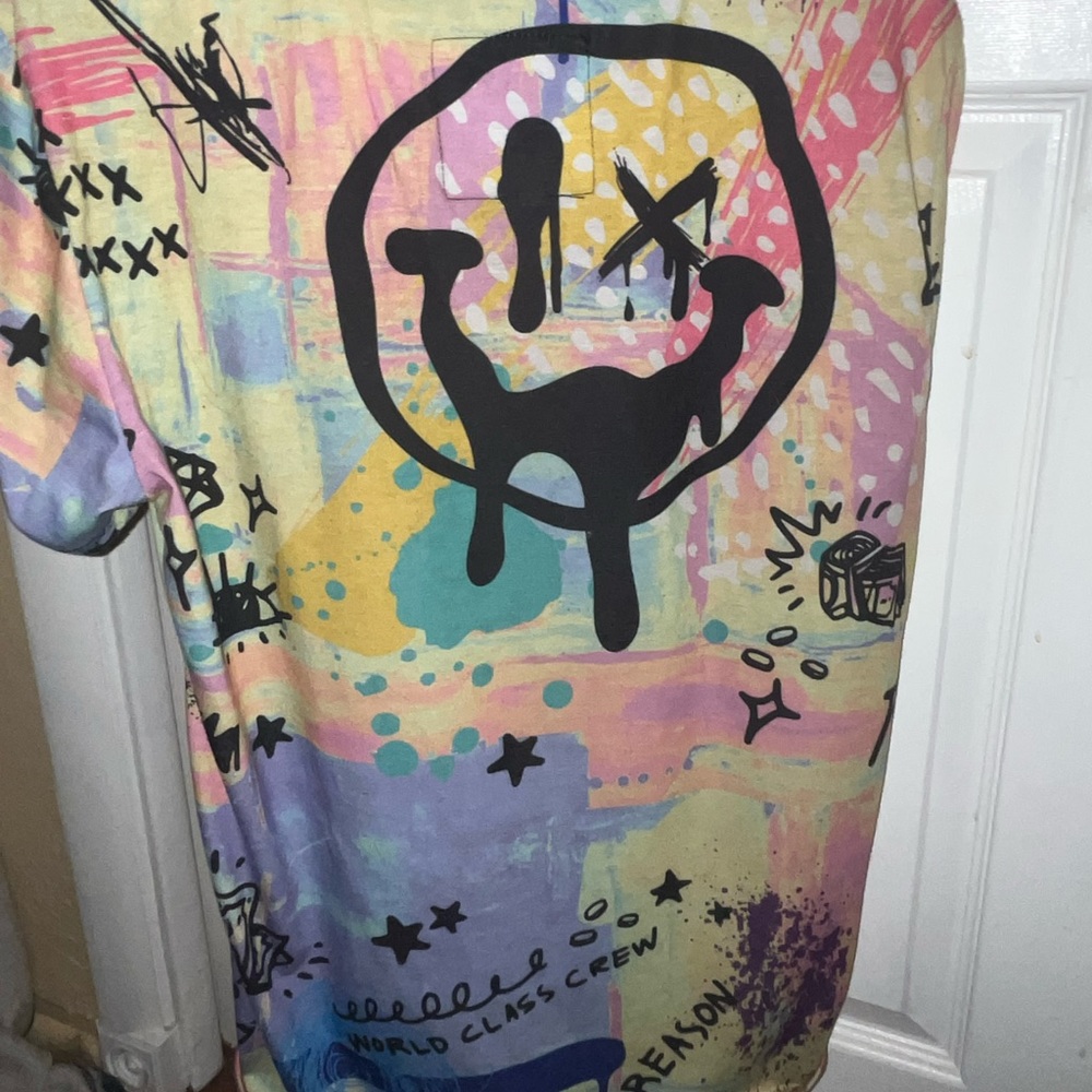 Small tie dye graphic T